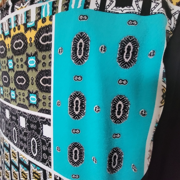 Style & Co. Multicolored Multiprint Mini Dress Women's Size XL - Picture 6 of 12